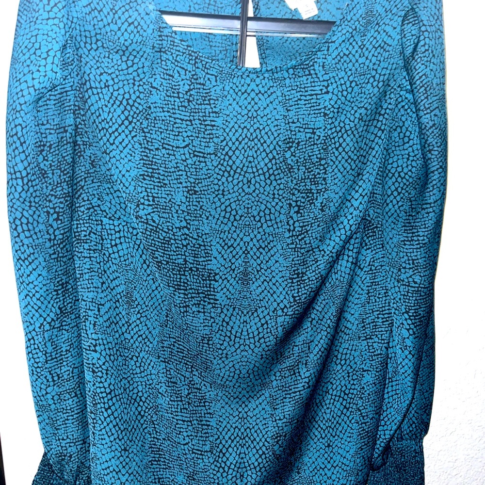 Blue and black shirt